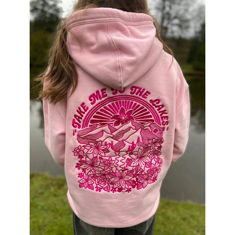 Sweatshirt com Capuz e Bordado Sky