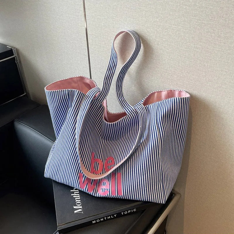 Striped Tote Bag
