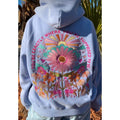 Hooded Sweatshirt with Floral Embroidery