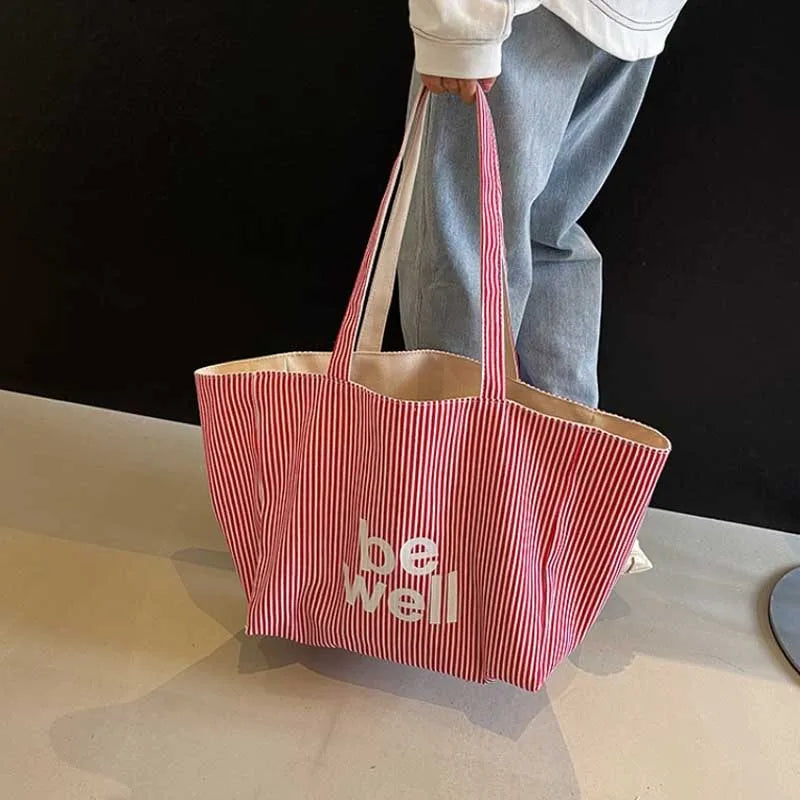 Striped Tote Bag