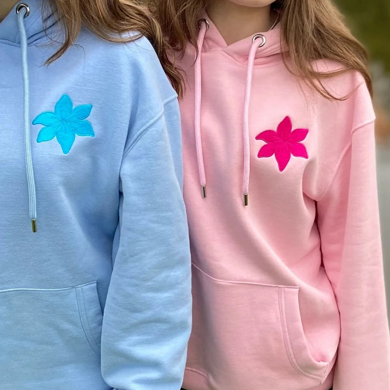 Sweatshirt com Capuz e Bordado Sky