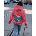 Sweatshirt com Capuz e Bordado Pôr do Sol