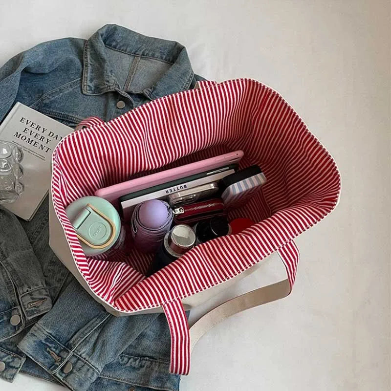 Striped Tote Bag